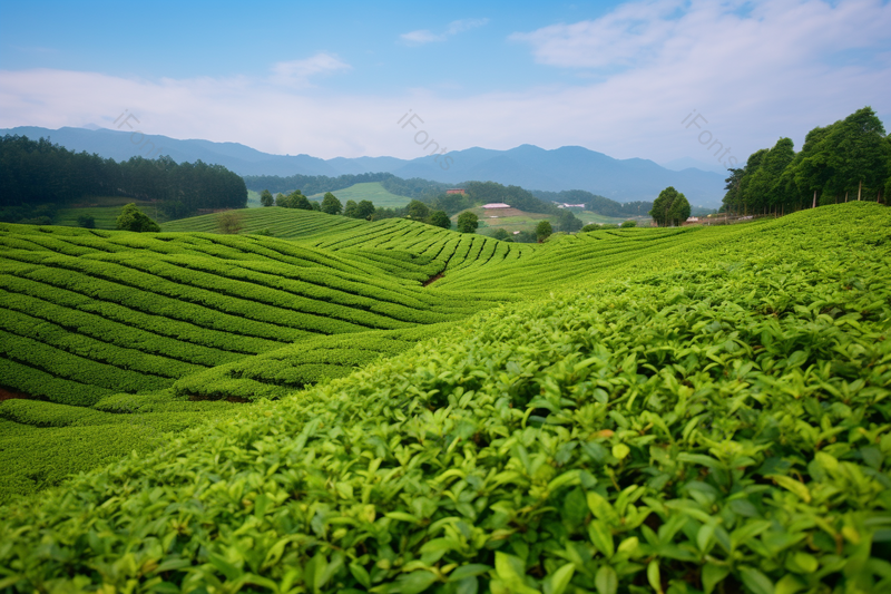 实拍绿色春光茶山自然美景,高清,摄影图,摄影图片,图片大全,摄影图免费下载